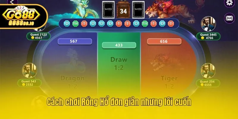 Cách chơi Rồng Hổ đơn giản nhưng lôi cuốn